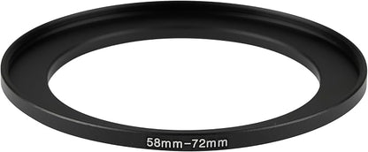 58-72mm Metal Step-Up/Down Ring Adapter Compatible - Image 3