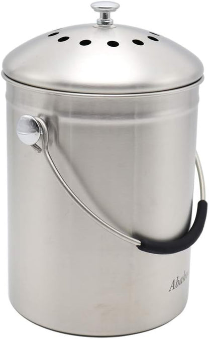 Abakoo Stainless Steel Compost Bin - Image 2