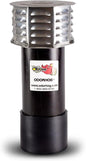 OdorHog Metal Cap Slip On Vent Stack Pipe Filter 4" Black ABS, Removes Outdoor by OdorHog-StoptheStink