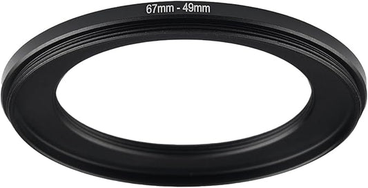 67mm to 49mm Step-up Adapter Rings Filter Adapter Black Metal Step Down Filter by Unknown