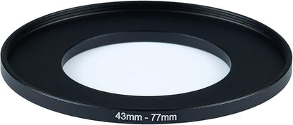 43mm Lens to 77mm Camera Lens Adapter 43mm to 77mm Step Up Ring Adapter Ring - Image 2
