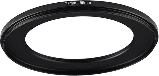 77mm to 55mm Step Up Ring Filter Adapter Black Metal Step up Adapter Rings by Unknown