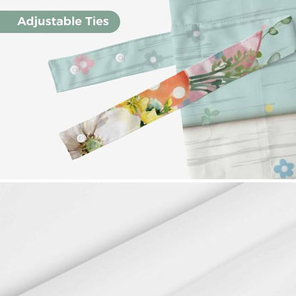 Easter Tie Up Valance Curtains for Windows, Kitchen Curtains Window Shades - Image 7