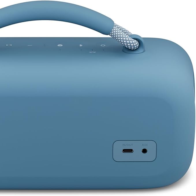 Bose SoundLink Max Bluetooth Speaker - Portable Wireless Party Speaker, IP67 Waterproof, Rope Handle, Up to 20 Hours of Playtime, USB-C, Built-in 3.5mm AUX Input, Blue Dusk