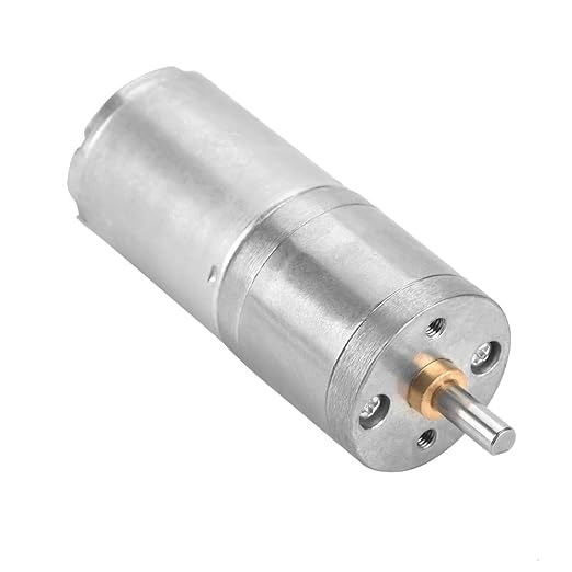 25mm DC 12V 25GA-370 Metal Gear Motor for Electronic Locks Robots Electric Curtains Low Speed High Quiet Construction Pure Copper Coil