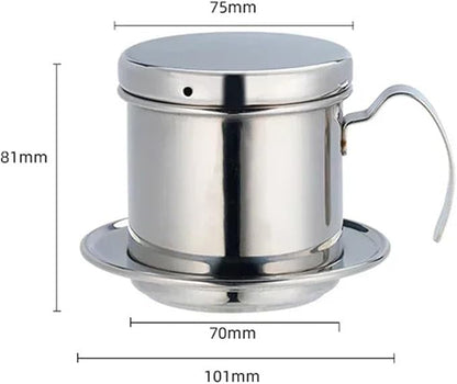 Stainless Steel 304 Vietnamese Coffee Filter Cup Drip Pot Simple And Portable - Image 3