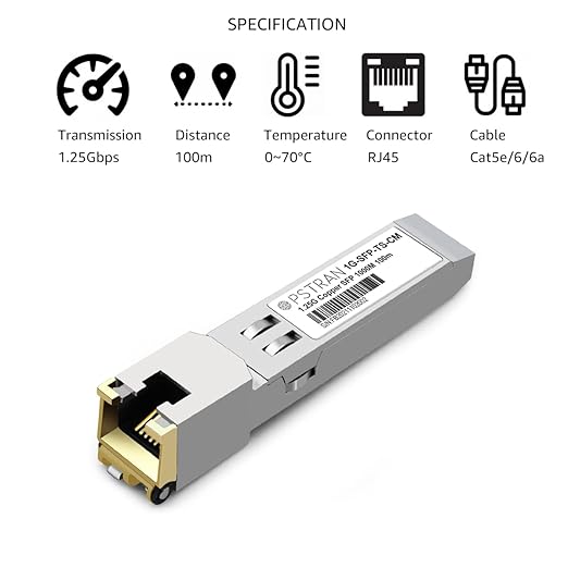 OPSTRAN 1000BASE-T SFP RJ45 Copper Transceiver Module Compatible with Cisco Meraki MA-SFP-1GB-TX 100m Cat5e/6 10 Pack