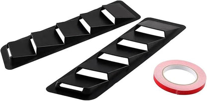 2Pcs Car Hood Vent Trim Louver Air Flow Intake Universal Compatible - Image 4