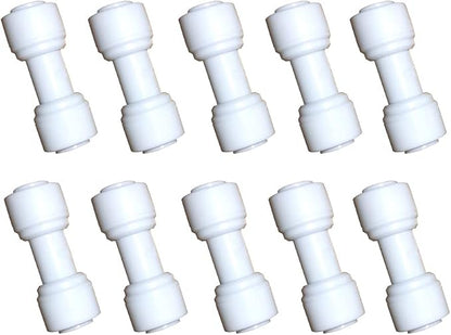 1/4 inch O.D. Tube Straight Union Quick Connect fittings RO Water Filters set by YZMSZ