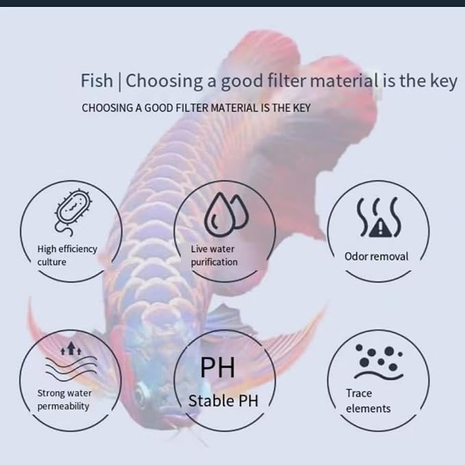 Filter Media, Bio Media for Aquarium Sump Filter Ceramic Rings Activated Carbon - Image 6