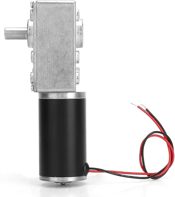 Reversible Gear Motor, 24V 8mm Shaft Gear Motor High Torsion Speed Reduce Electric Motor for Curtain Machine Advertising Equipment Window Opener Smart Device (10RPM)