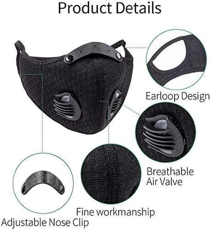 NBDIB 4 Pack Adjustable Reusable Face Protection - Image 3