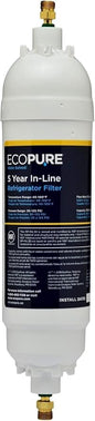 EcoPure EPINL30 5-Year In-Line Refrigerator Water Filter – Universal Fit by EcoPure+Water+Solutions
