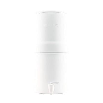 Boroux Compact Gravity-Fed Countertop Stainless Steel Water Filter System | 1.8 by Boroux