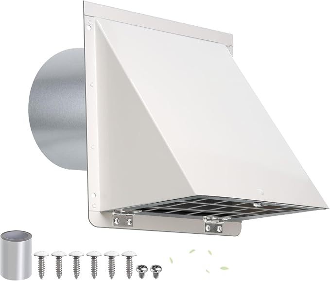 4 Inch Dryer Vent Cover Outside by JYINCPED