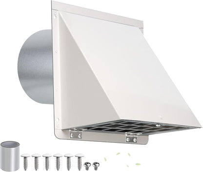 4 Inch Dryer Vent Cover Outside by JYINCPED