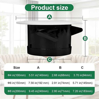 Soffit Vents 6 Inch, Round Exhaust Air Vent Cover - Image 2