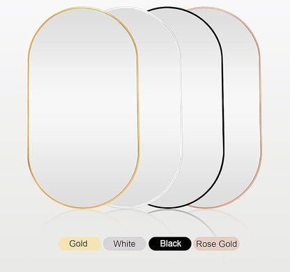 Oval LED Illuminated Bathroom Mirror, Wall-mounted Vanity Makeup Mirror - Image 6