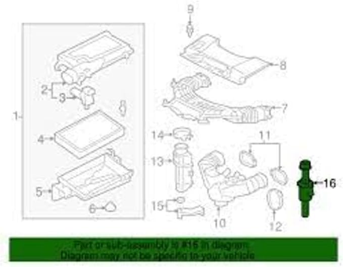 Genuine OEM For TOYOTA LS460 F Sport Intake Air Sound Creator 17898-38010 - Image 2