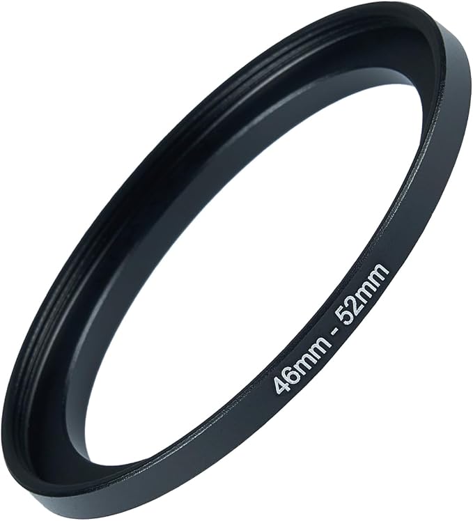 46mm to 52mm Step-up Adapter Rings Filter Adapter Black Metal Step Down Filter by Unknown