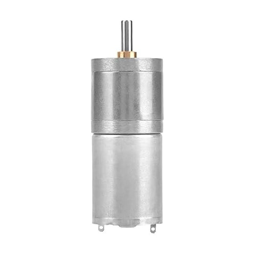 25mm DC 12V 25GA-370 Low Speed Metal Gear Motor for Electronic Locks Robotics Electric Curtains Security Systems with Copper Coil and Quiet High Performance