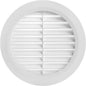 White 4" Inch Round Ventilation Grille by Unknown