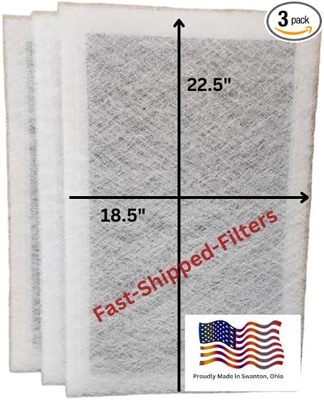 Fast-Shipped-Filters 3 Pack 20x25 Replacement Filter Pads Designed to Fit by Unknown
