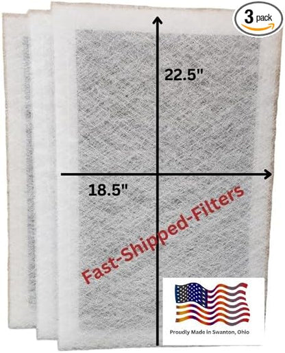 Fast-Shipped-Filters 3 Pack 20x25 Replacement Filter Pads Designed to Fit by Unknown