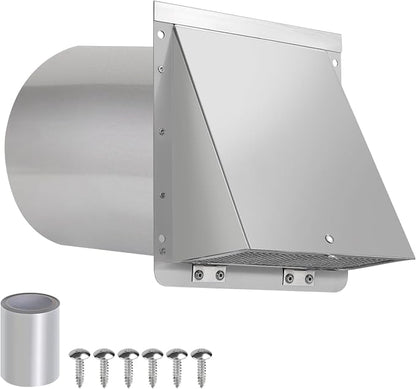 8 Inch Wall Vent, Hooded Wall Vent - Image 9