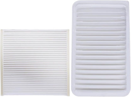 Engine and Cabin Air Filter 17801-20040 87139-33010 Replacement by SUPLABEL
