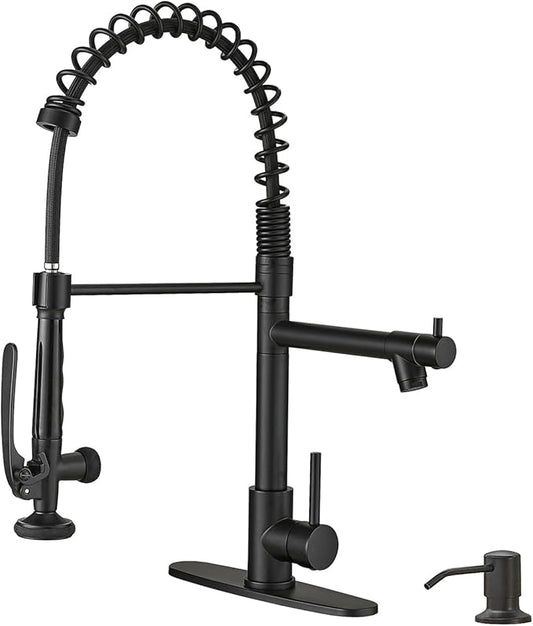 Fapully Commercial Pull Down Kitchen Sink Faucet by Fapully