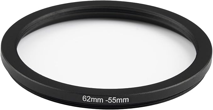 62mm Lens to 55mm Camera Lens Adapter 62mm to 55mm Step Down Ring Adapter Ring - Image 2