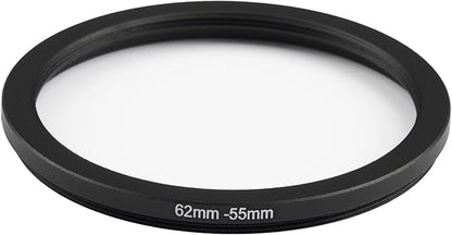 62mm Lens to 55mm Camera Lens Adapter 62mm to 55mm Step Down Ring Adapter Ring - Image 2