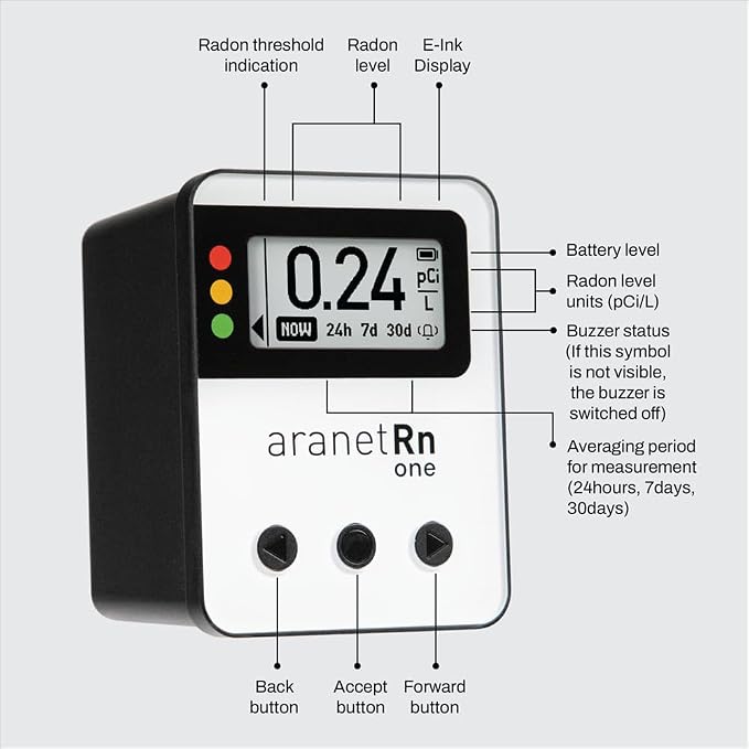 Radon One – Fast Home Radon Gas Detector - Image 3