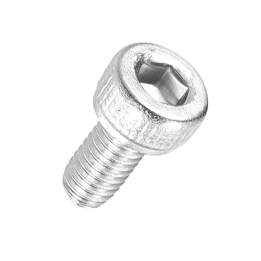 Kozelo 50pcs Socket Head Cap Screws - [M3-0.5 x 6mm] 304 Stainless Steel Allen Socket Drive for Electrical Motor 3D Printing Fan Engine Replacement Use, Silver