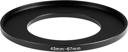 43-67mm Metal Step-Up Ring Adapter Compatible - Image 3