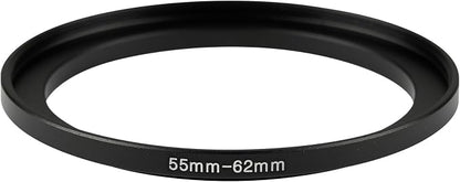 55-62mm Metal Step-Up/Down Ring Adapter Compatible - Image 2