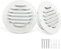 6 Inch White Soffit Vent Covers, LouanXpert Stainless Steel Round Air Vent by LouanXpert