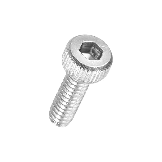 Kozelo 100pcs Socket Head Cap Screws - [M1.6-0.35 x 5mm] 304 Stainless Steel Allen Socket Drive for Electrical Motor 3D Printing Fan Engine Replacement Use, Silver