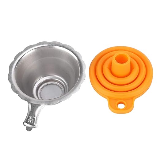 3D Printer Metal Filter Funnel, 3D Printer Resin Foldable Silicone Funnel+Metal - Image 6