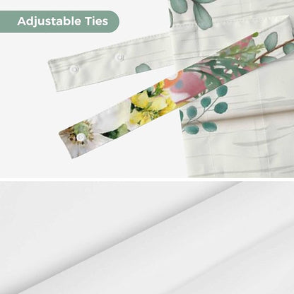 Easter Tie Up Valance Curtains for Windows, Kitchen Curtains Window Shades - Image 7