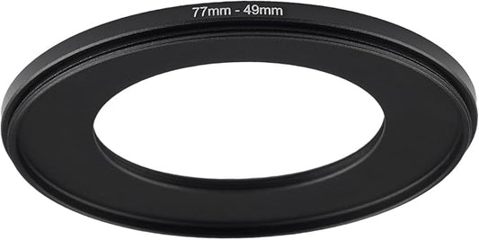 77mm to 49mm Step Up Ring Filter Adapter Black Metal Step up Adapter Rings by Unknown
