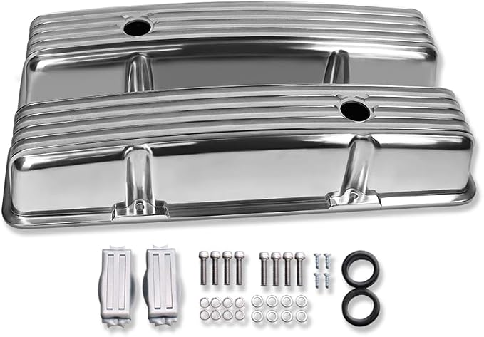 Tall Valve Covers For SBC 283 305 327 350 400 1958-1986 and 15" Oval Air - Image 2