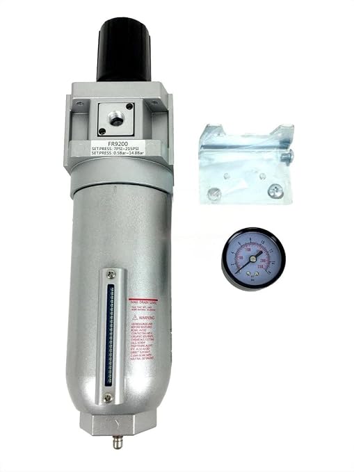 FR926A 3/4" Industrial Pressure Regulator Auto Drain - Image 6