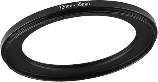 72mm to 55mm Step Up Ring Filter Adapter Black Metal Step up Adapter Rings by Unknown