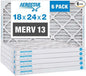 Aerostar 18x24x2 Air Filter MERV 13 by AirFiltersDelivered