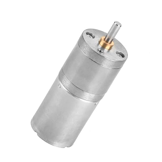 25mm DC 12V 25GA 370 Metal Gear Motor Low Speed High for Electronic Locks Robots Electric Curtains Doors Pet Feeders Surveillance Systems and Mixers