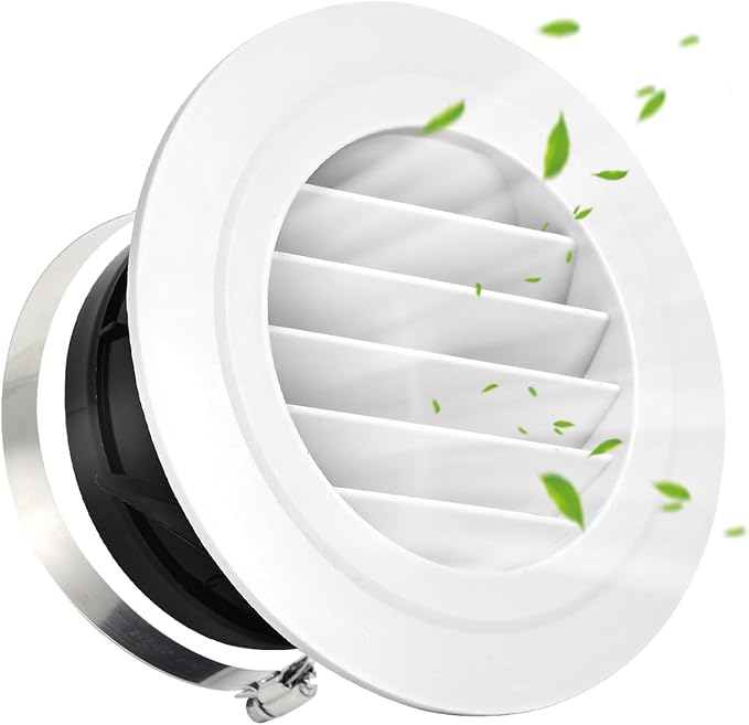 Soffit Vents 4 Inch, Round Exhaust Air Vent Cover by Unknown