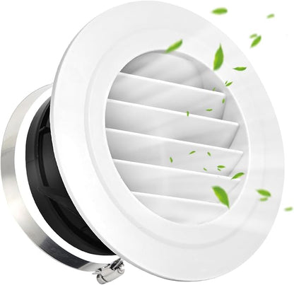 Soffit Vents 4 Inch, Round Exhaust Air Vent Cover by Unknown