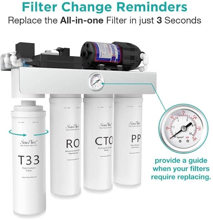 SimPure T1-400UV Tankless Reverse Osmosis System - Image 7